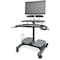 Kantek Mobile Height Adjustable Computer Workstations, LCD Monitor Mount Pole STS240 - alternate 6